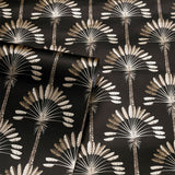 Arthouse Palm Palace Wallpaper – Gold Metallic Palms on Black, Paste the Wall Exotic Colonial Style