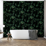 Arthouse Fern Wall Wallpaper – Photographic 3D-Effect Deep Green Fern Leaves, Paste the Paper