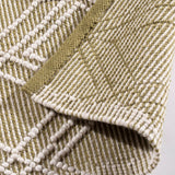 Esselle Home Blenheim Diamond Recycled Indoor/Outdoor Rug, 120 x 170cm – Hand Woven from Plastic Bottles, Olive