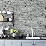 Arthouse Slate Wall Wallpaper – Realistic Grey Slate Brick Effect for Feature Walls or Whole Rooms