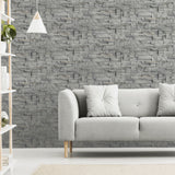 Arthouse Slate Wall Wallpaper – Realistic Grey Slate Brick Effect for Feature Walls or Whole Rooms