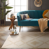 Windsor Geo Tufted Rug, 120 x 170cm – Hand Woven Recycled Plastic Bottle Revival Collection, Cream