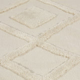 Windsor Geo Tufted Rug, 120 x 170cm – Hand Woven Recycled Plastic Bottle Revival Collection, Cream