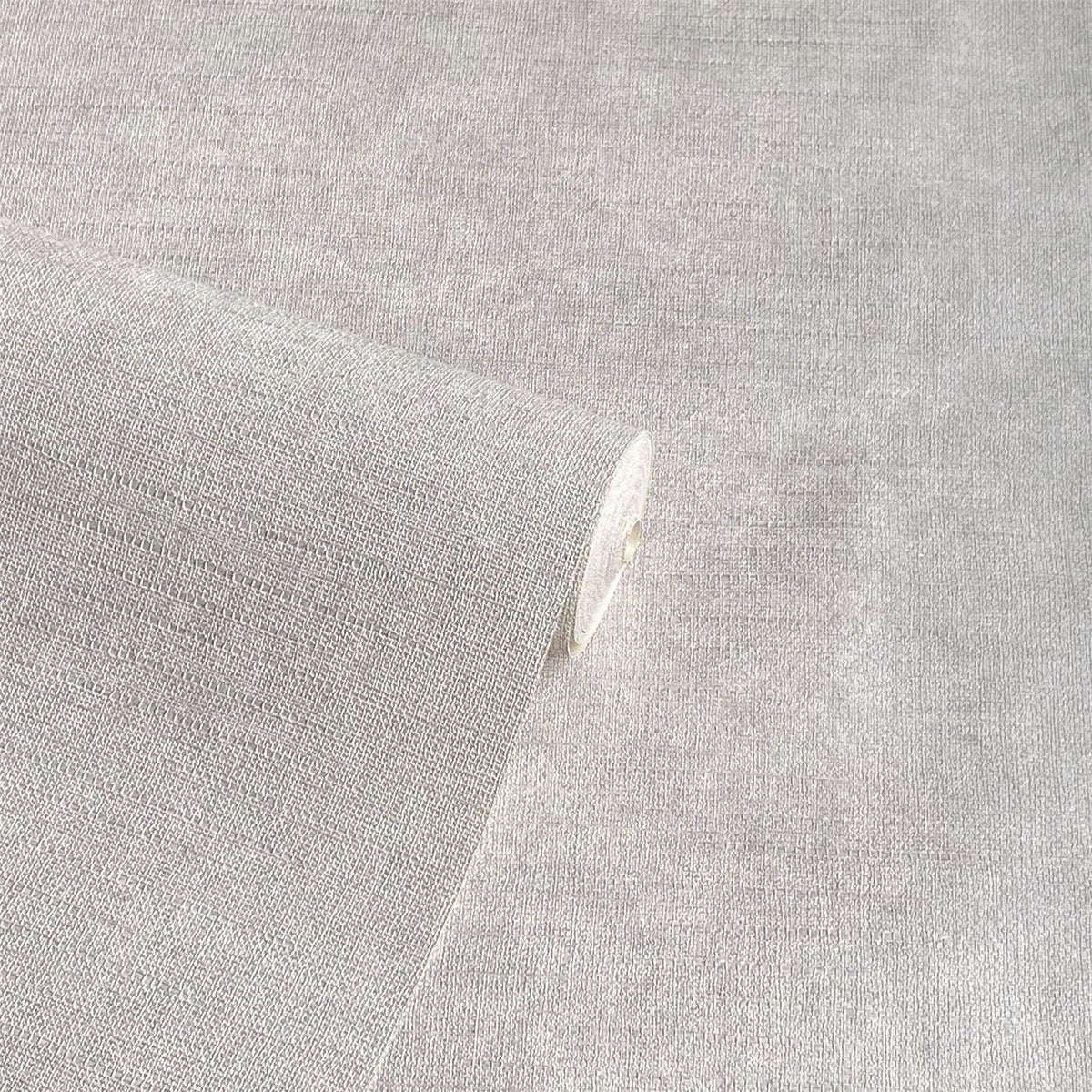 Arthouse Luxury Plain Heavyweight Vinyl Wallpaper with Textured Finish – Paste the Paper, Soft Silver