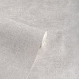 Arthouse Luxury Plain Heavyweight Vinyl Wallpaper with Textured Finish – Paste the Paper, Soft Silver