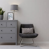 Arthouse Luxury Plain Heavyweight Vinyl Wallpaper with Textured Finish – Paste the Paper, Soft Silver