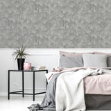 Arthouse Ginkgo Leaf Wallpaper with Metallic Finish – Paste the Paper Feature Wall, Grey and Silver