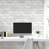 Arthouse Diamond Brick Vinyl Wallpaper with All-Over Sparkle – Hardwearing Textured Paste the Paper, White