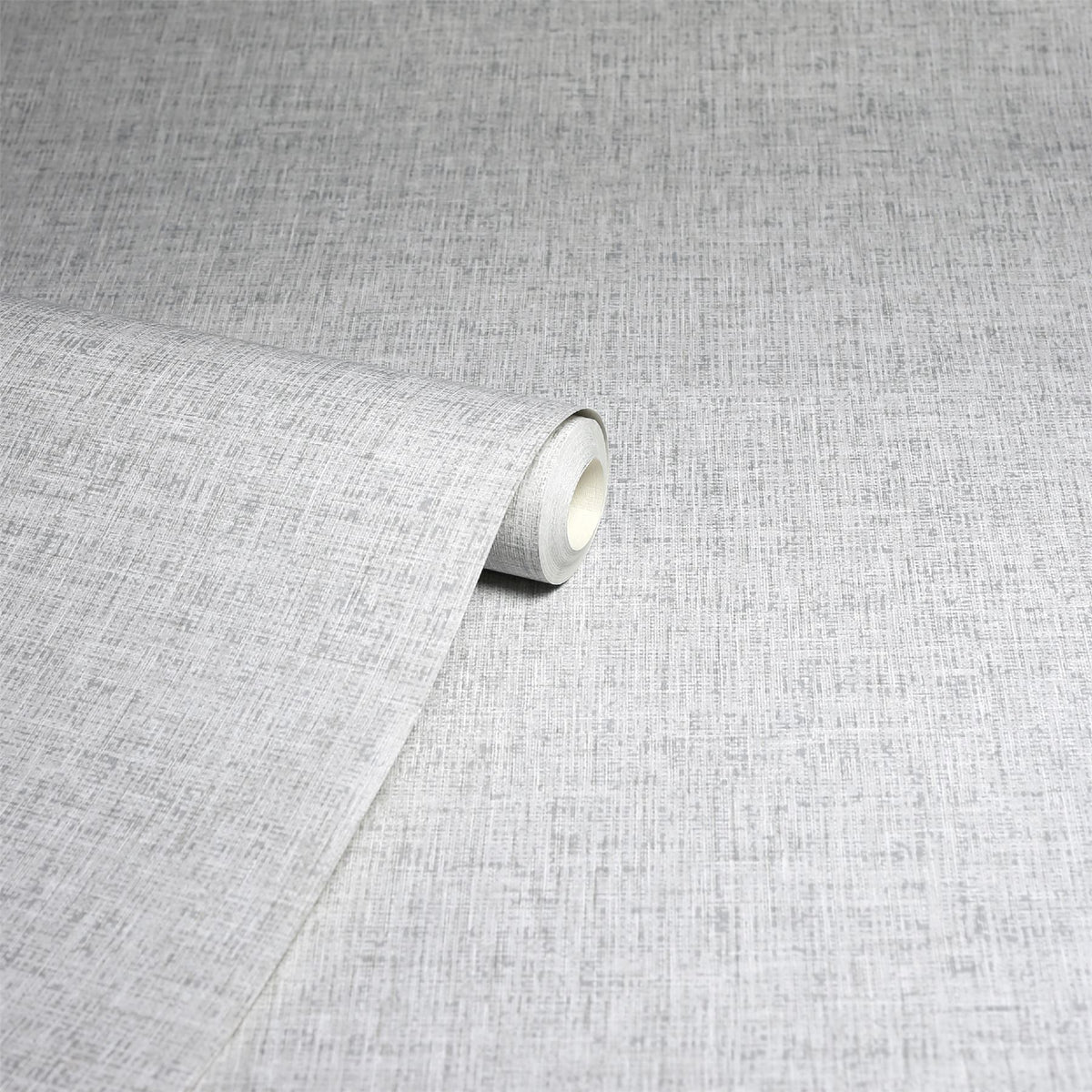 Arthouse Linen Texture Wallpaper with Subtle Lustre – Paste the Paper Feature Wall or Full Room, Light Grey