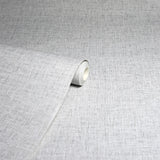 Arthouse Linen Texture Wallpaper with Subtle Lustre – Paste the Paper Feature Wall or Full Room, Light Grey