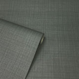Arthouse Weave Texture Wallpaper with Woven Look – Paste the Paper Feature Wall or Full Room, Dark Grey