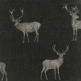 Arthouse Heritage Stag Wallpaper with Copper Metallic Highlight – Traditional Country Feature Wall, Charcoal