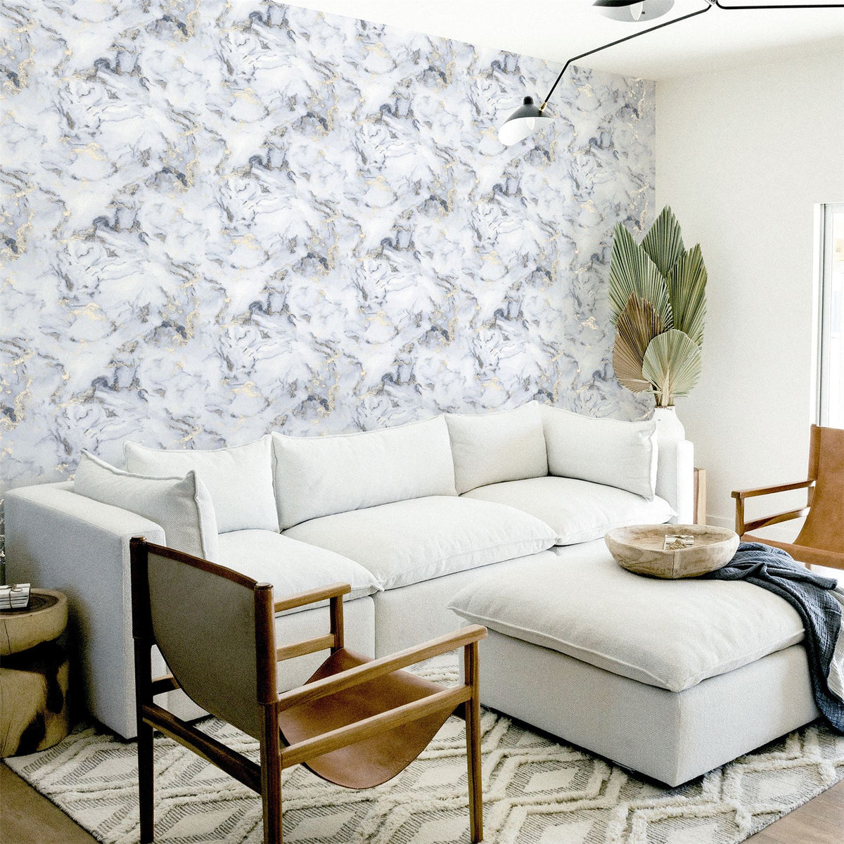 Arthouse Bahia Marble Wallpaper with Metallic Gold Detailing – Elegant Flat Surface Finish, Mono Gold