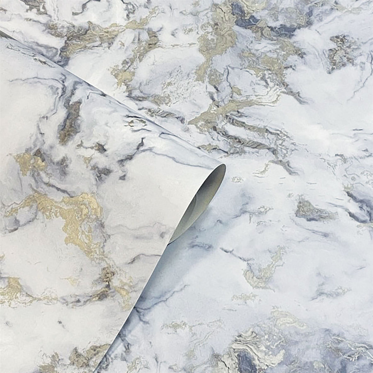 Arthouse Bahia Marble Wallpaper with Metallic Gold Detailing – Elegant Flat Surface Finish, Mono Gold