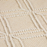 Esselle Home Blenheim Diamond Recycled Indoor/Outdoor Rug, 120 x 170cm – Hand Woven from Plastic Bottles, Cream