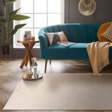 Esselle Home Blenheim Diamond Recycled Indoor/Outdoor Rug, 120 x 170cm – Hand Woven from Plastic Bottles, Cream