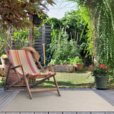 Esselle Home Blenheim Diamond Recycled Indoor/Outdoor Rug, 120 x 170cm – Hand Woven from Plastic Bottles, Cream