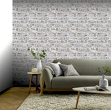 Arthouse Whitewashed Wall Wallpaper – Neutral Minimal Design for Feature Walls and Chimney Breasts, White