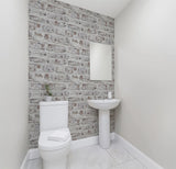 Arthouse Whitewashed Wall Wallpaper – Neutral Minimal Design for Feature Walls and Chimney Breasts, White