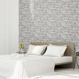 Arthouse Whitewashed Wall Wallpaper – Neutral Minimal Design for Feature Walls and Chimney Breasts, White