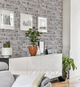 Arthouse Whitewashed Wall Wallpaper – Neutral Minimal Design for Feature Walls and Chimney Breasts, White