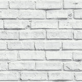 Arthouse White Brick Wallpaper – Timeless Painted Brick Effect for Urban Loft Style Rooms, White
