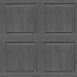 Arthouse Washed Panel Wallpaper with Wood Grain Detail – Faux Panelling Feature Wall Look, Charcoal