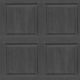 Arthouse Washed Panel Wallpaper with Wood Grain Detail – Faux Panelling Feature Wall Look, Charcoal