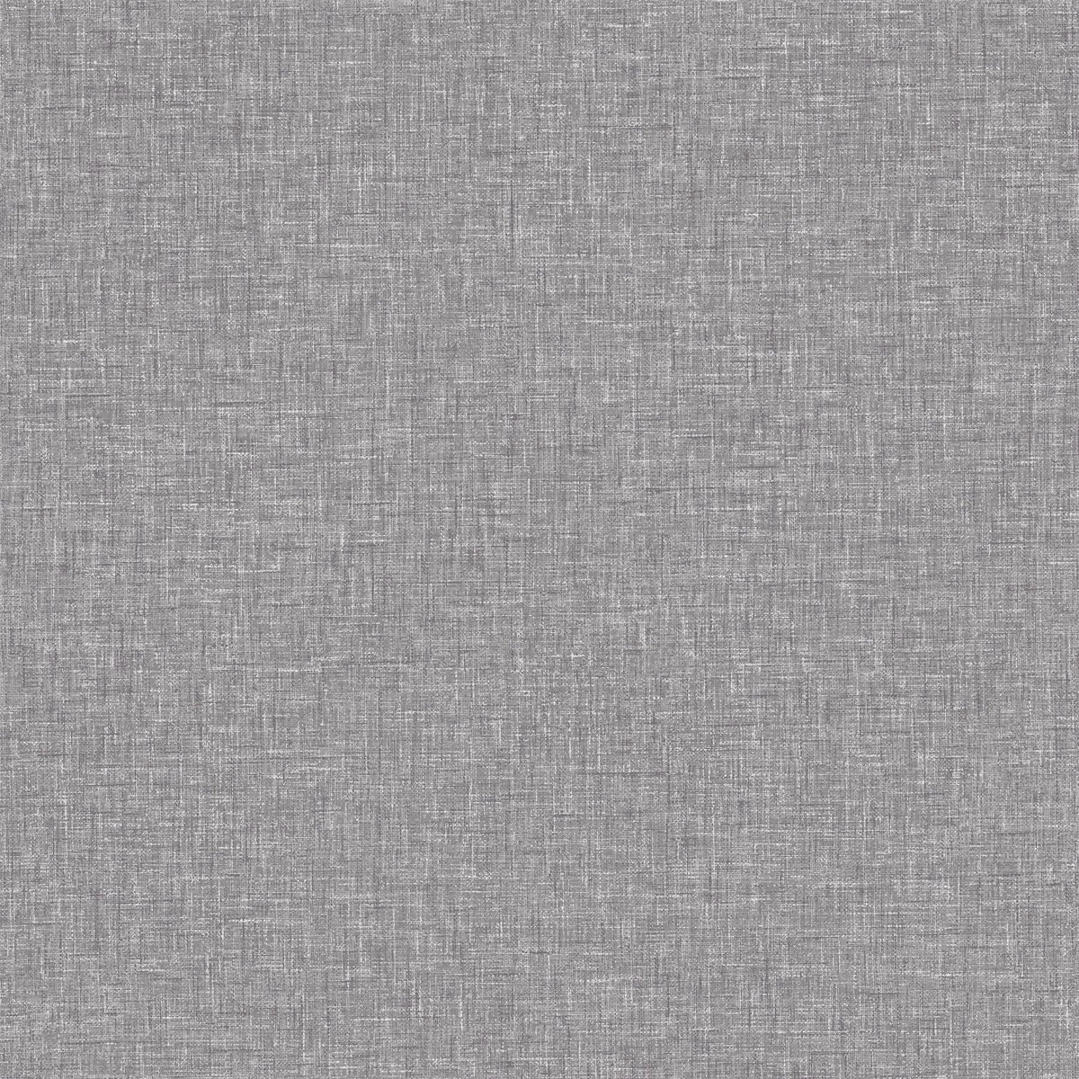 Arthouse Linen Texture Wallpaper with Subtle Lustre – Understated Linen Effect for Feature Walls, Mid Grey