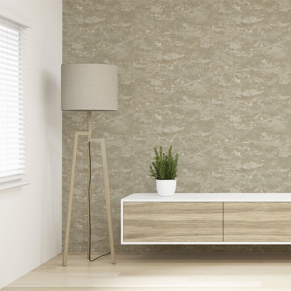 Arthouse Patina Heavyweight Vinyl Wallpaper with Metallic and Glitter Effects – High Traffic Areas, Neutral