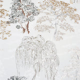 Arthouse Oriental Garden Wallpaper with Tree Design, Easy to Hang – Feature Wall or Whole Room, Natural