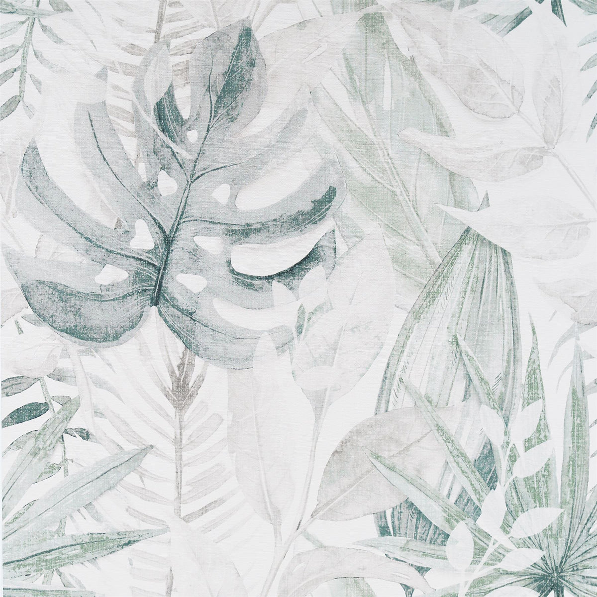Arthouse Chalky Tropical Vinyl Wallpaper with Delicate Foliage – Paste the Wall Feature Wall, Soft Navy