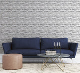 Arthouse Painted Canvas Expressionist Wallpaper – Paste the Wall Feature Wall Design, Grey