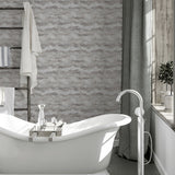 Arthouse Painted Canvas Expressionist Wallpaper – Paste the Wall Feature Wall Design, Grey