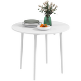 Round drop leaf dining table