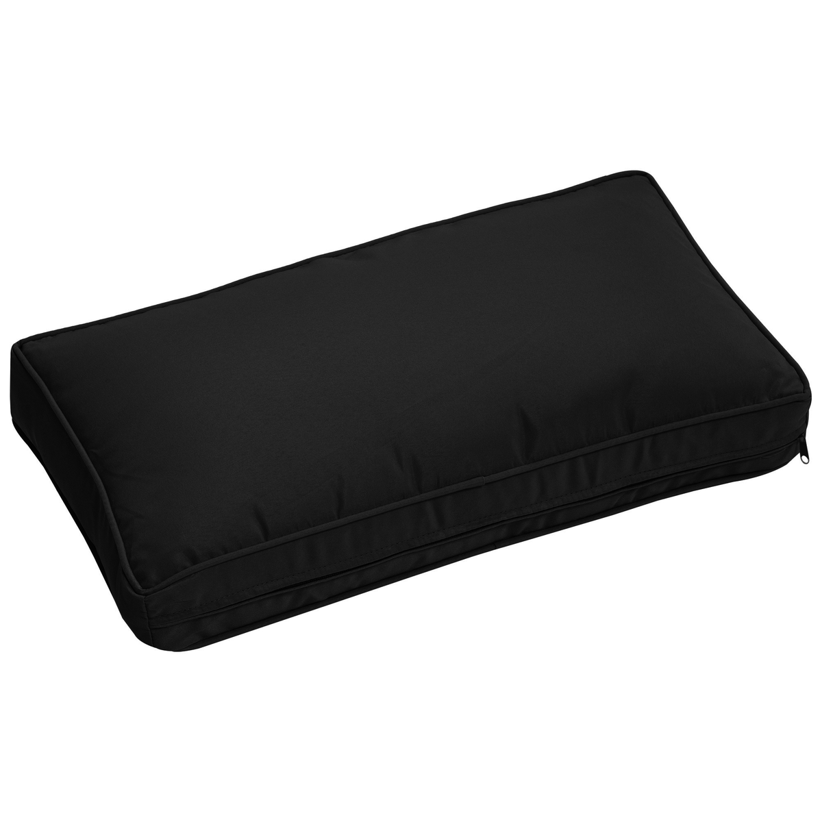 Outsunny rattan sofa cushion cover set, black colour swatch