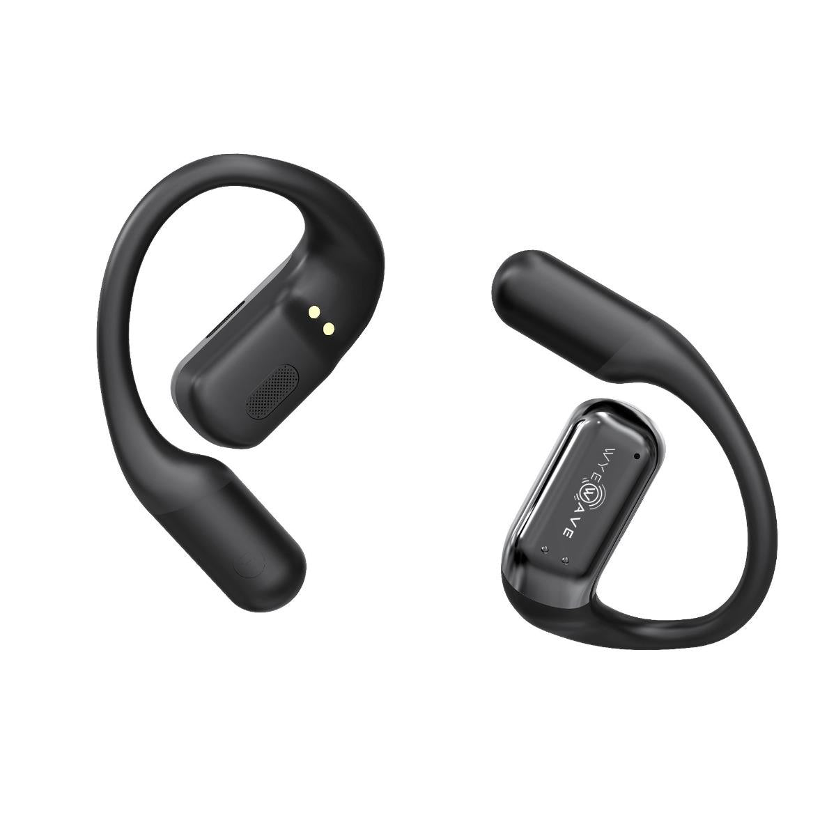 WYEWAVE Ultimate Comfort Open Ear True Wireless Stereo Headset with ENC Mics and USB-C Charging – Black