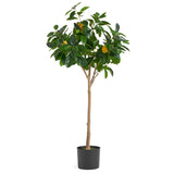 Leaf 120cm Premium Artificial Lemon Tree in Pot – Realistic Wired Stems, Low-Maintenance Indoor Greenery
