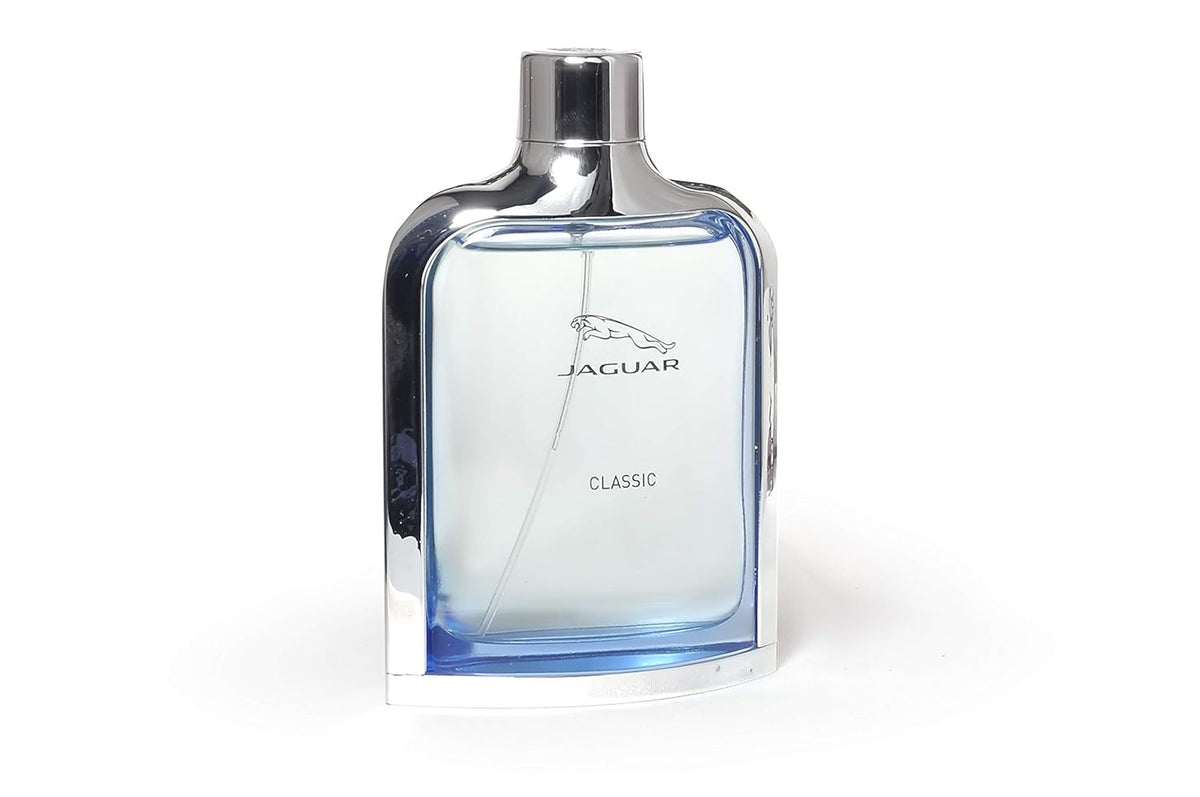 Jaguar Classic Blue Eau de Toilette Spray 100ml – Aromatic Fougere Fragrance for Men with Citrus & Cedarwood