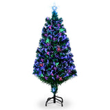 4ft green fibre optic Christmas tree