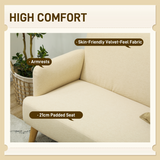 HOMCOM 2-seater sofa, front view