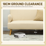 HOMCOM cream sofa, close-up of armrest padding