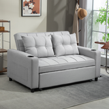 Close-up of sofa bed cup holder and side pocket