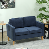 HOMCOM compact sofa dimensions diagram