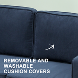 HOMCOM compact sofa storage compartment holding cushions