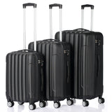 3 piece ABS spinner luggage set