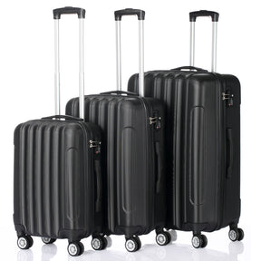 3 piece ABS spinner luggage set