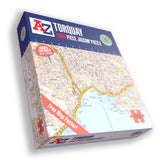 A to Z Map of Torquay 1000 Piece Jigsaw Puzzle – Collins Street Map Puzzle with Guide Print & Index