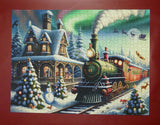The Christmas Train 1000 Piece Jigsaw Puzzle – Santa's Sleigh Night-Sky Journey, Festive Family Gift