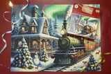 The Christmas Train 1000 Piece Jigsaw Puzzle – Santa's Sleigh Night-Sky Journey, Festive Family Gift